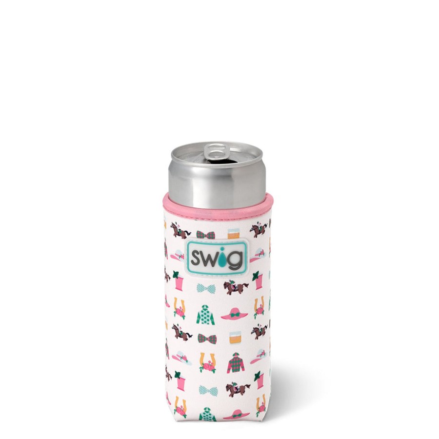 Swig Life Derby Day Slim Can Coolie | Drink Coolies