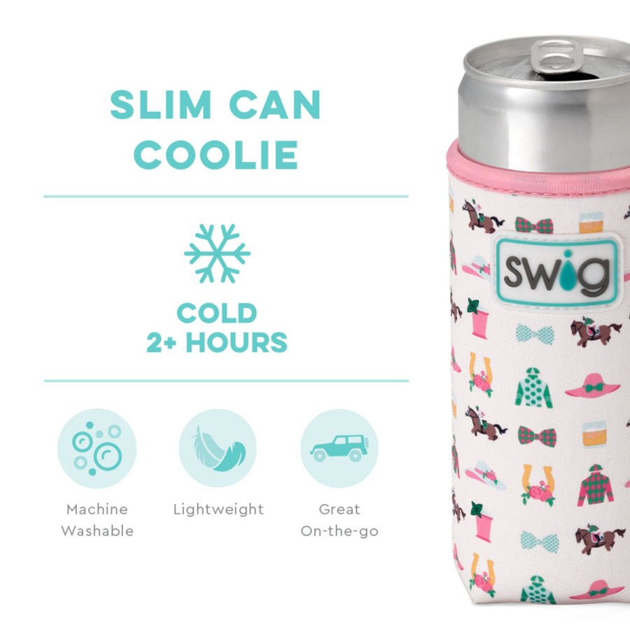 Swig Life Derby Day Slim Can Coolie | Drink Coolies