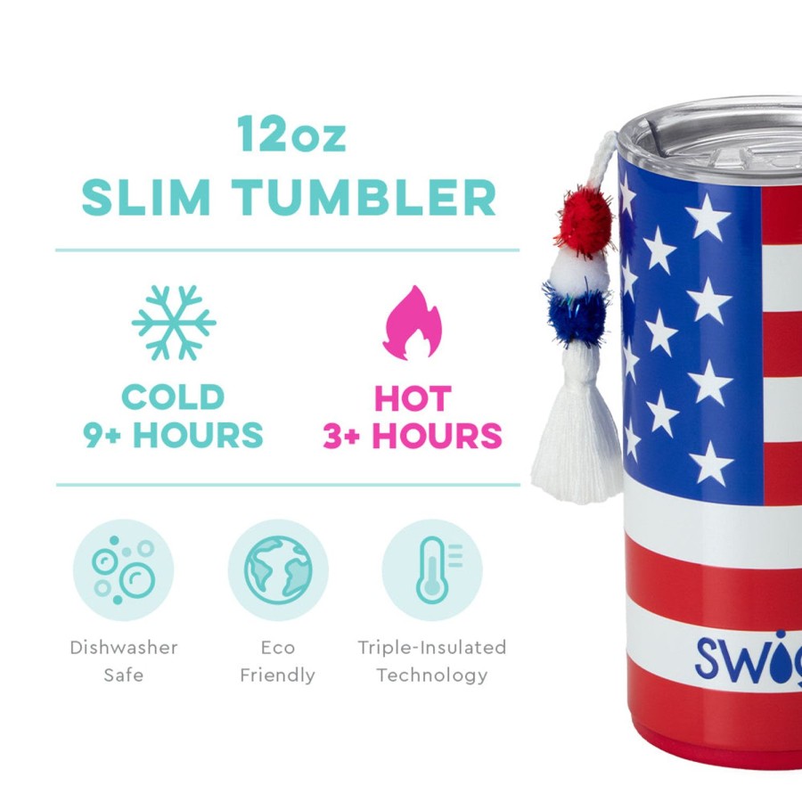 Swig Life All American Slim Tumbler (12Oz) | Tumblers