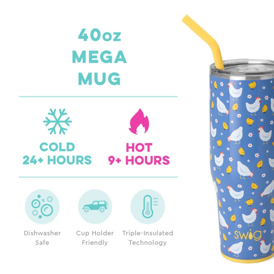 Swig Life Chicks Dig It Mega Mug (40Oz) | Travel Mugs