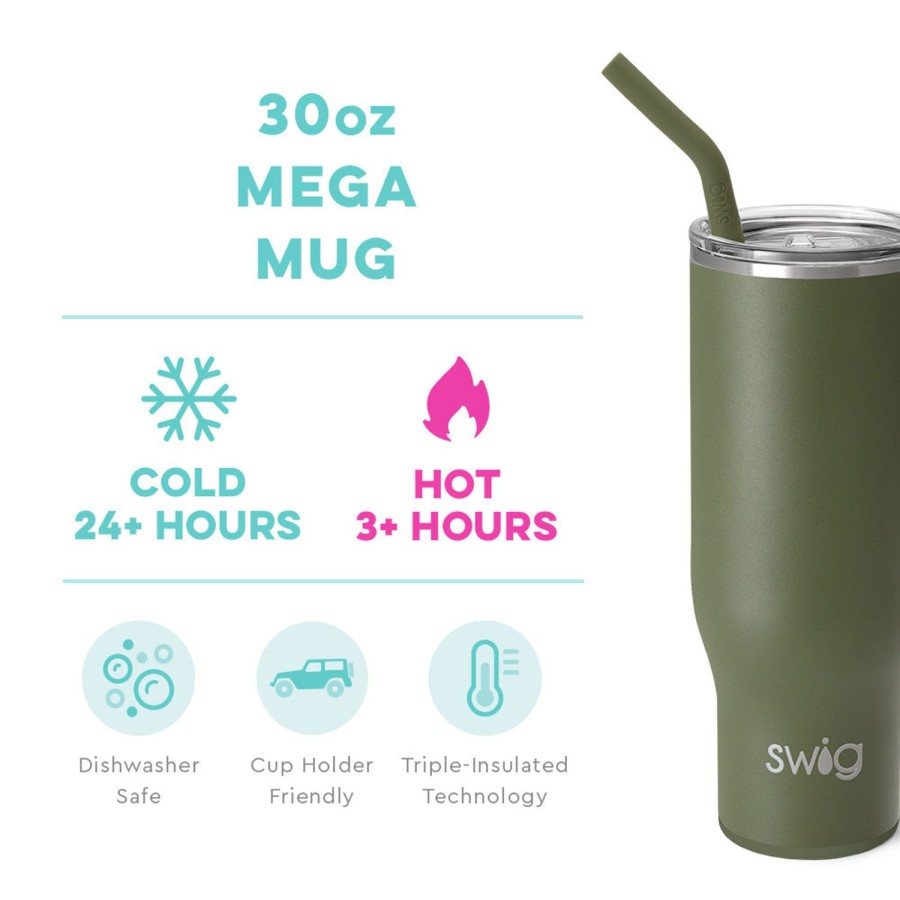 Swig Life Olive Mega Mug (30Oz) | Mega Mugs