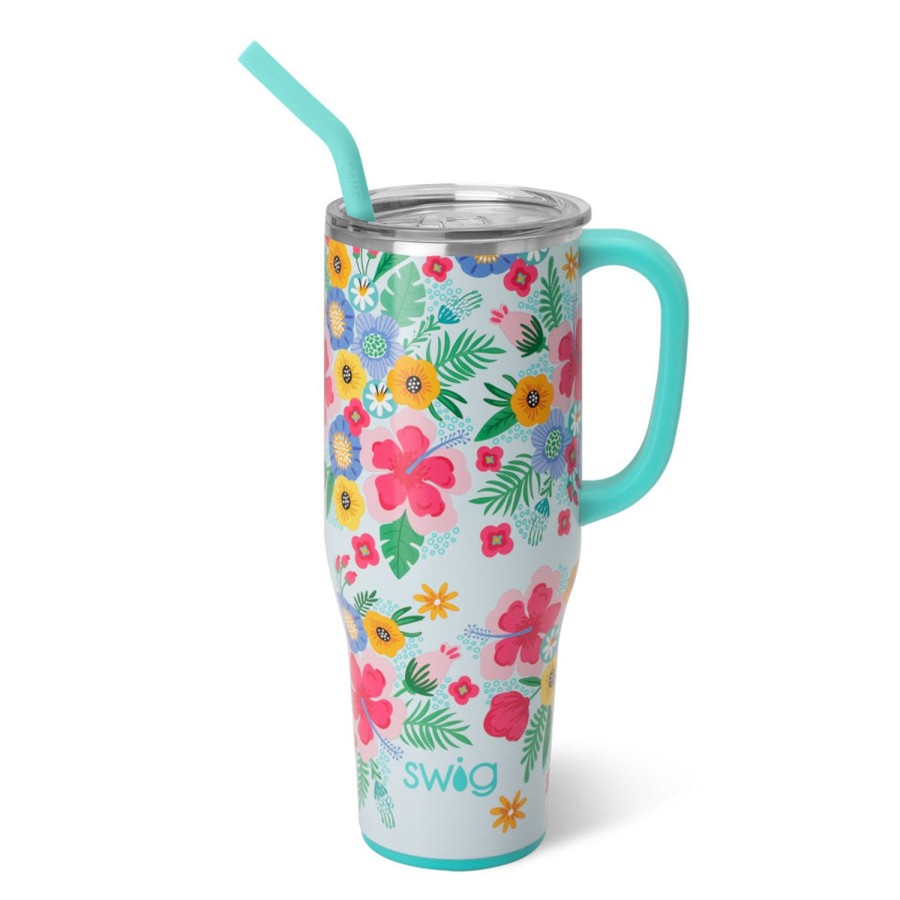 Swig Life Island Bloom Mega Mug (40Oz) | Tumblers