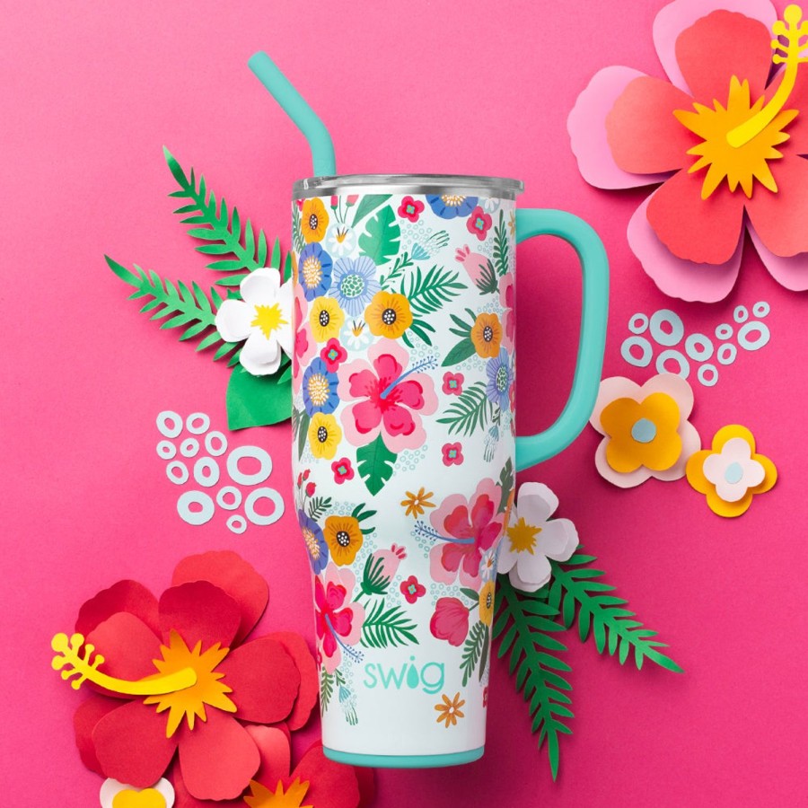 Swig Life Island Bloom Mega Mug (40Oz) | Tumblers