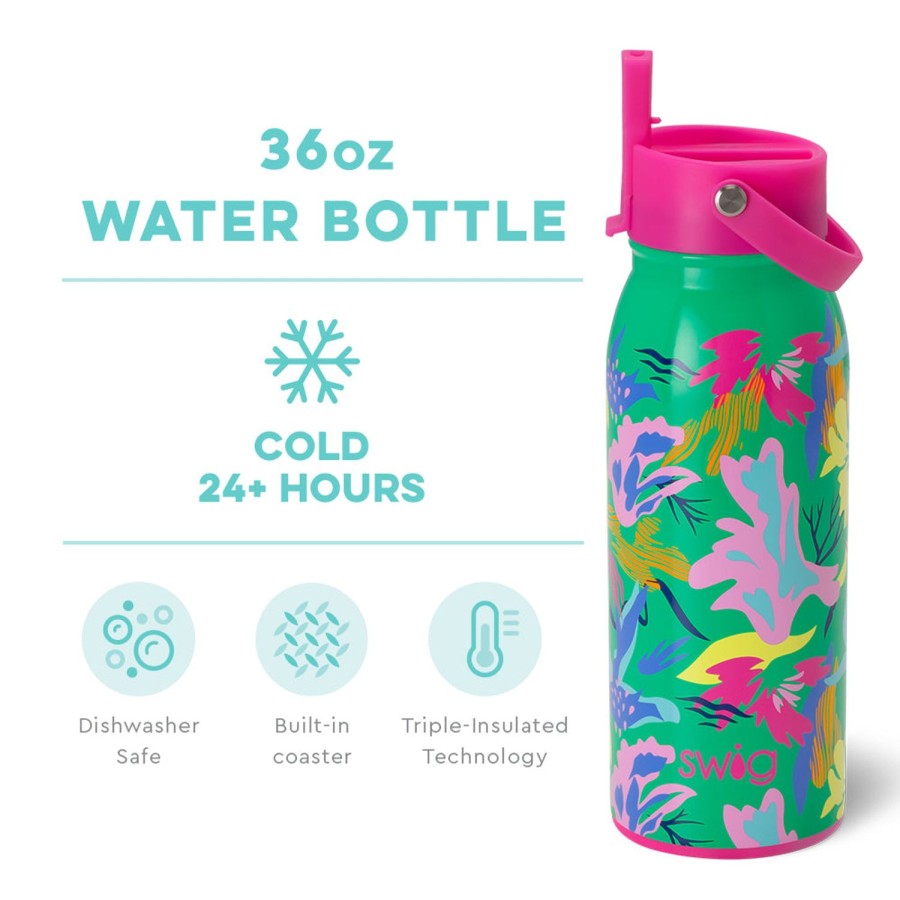 Swig Life Paradise Flip + Sip Bottle (36Oz) | Water Bottles