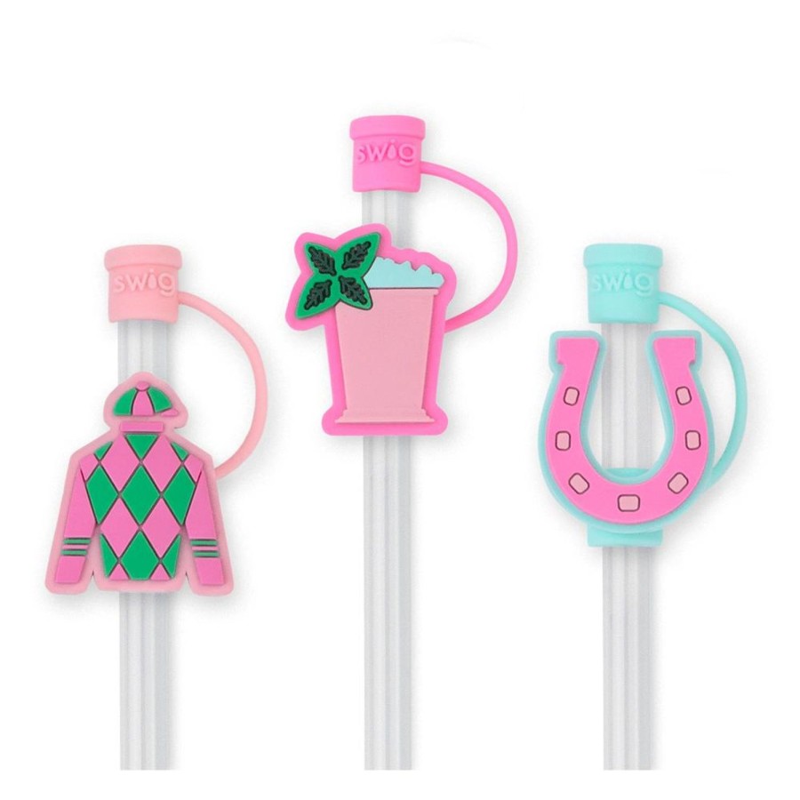 Swig Life Derby Day Straw Topper Set | Lids, Straws + More