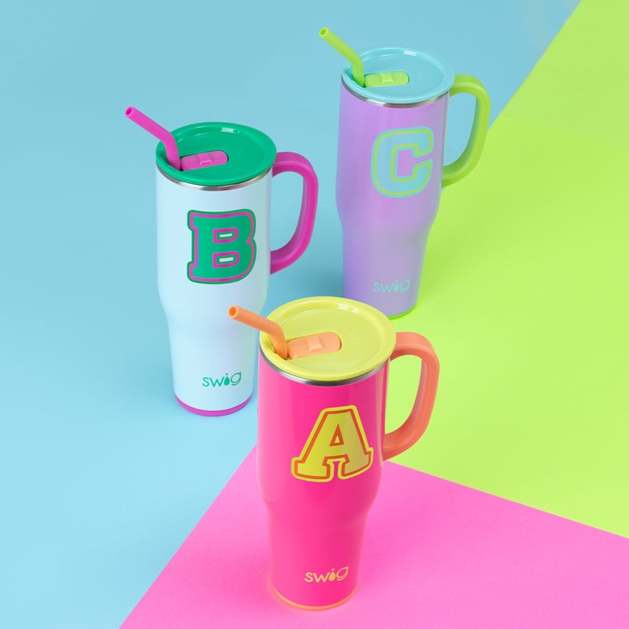 Swig Life Tutti Frutti Initial D Mega Mug (40Oz) | Travel Mugs