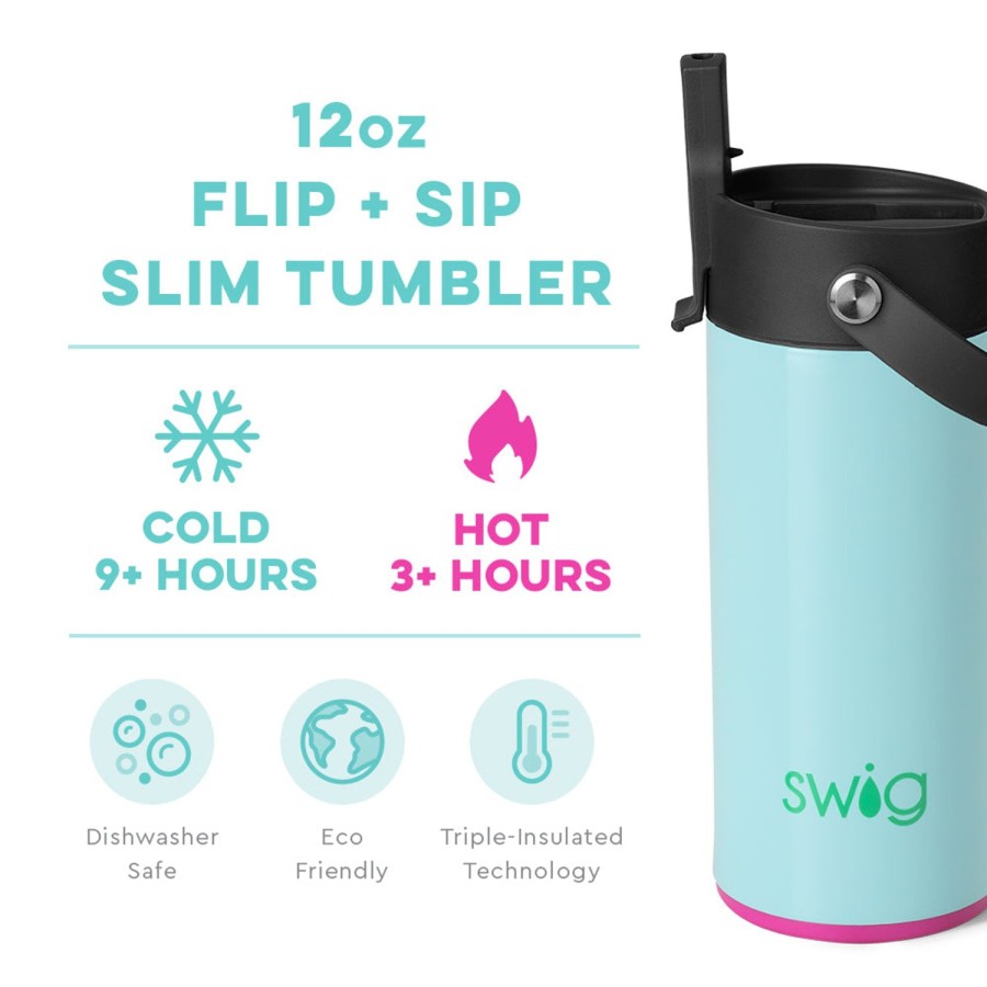 Swig Life Prep Rally Flip + Sip Slim Tumbler (12Oz) | Tumblers