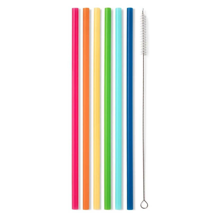 Swig Life Rainbow Reusable Straw Set | Lids, Straws + More