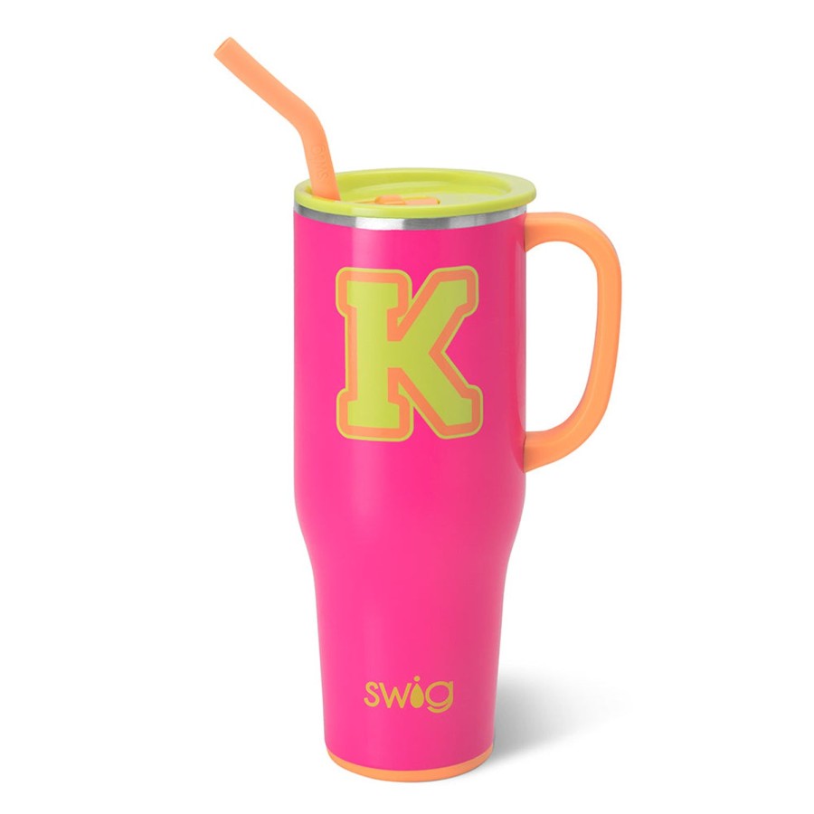 Swig Life Tutti Frutti Initial K Mega Mug (40Oz) | Travel Mugs