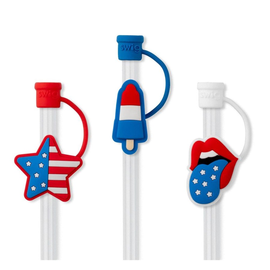 Swig Life All American Straw Topper Set | Lids, Straws + More