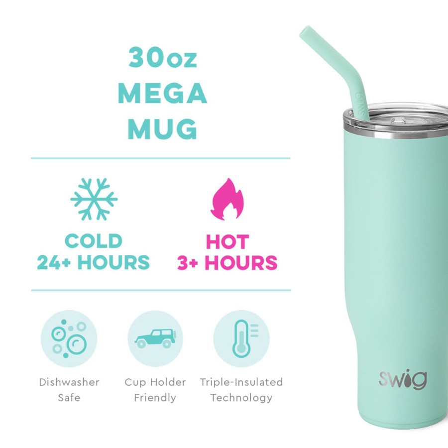 Swig Life Sea Glass Mega Mug (30Oz) | Tumblers