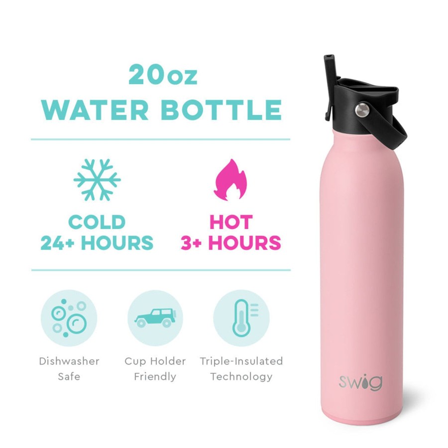 Swig Life Blush Flip + Sip Bottle (20Oz) | Water Bottles