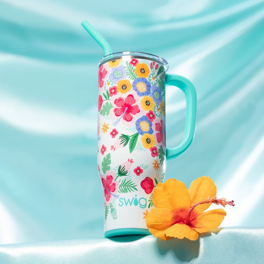 Swig Life Island Bloom Mega Mug (30Oz) | Travel Mugs