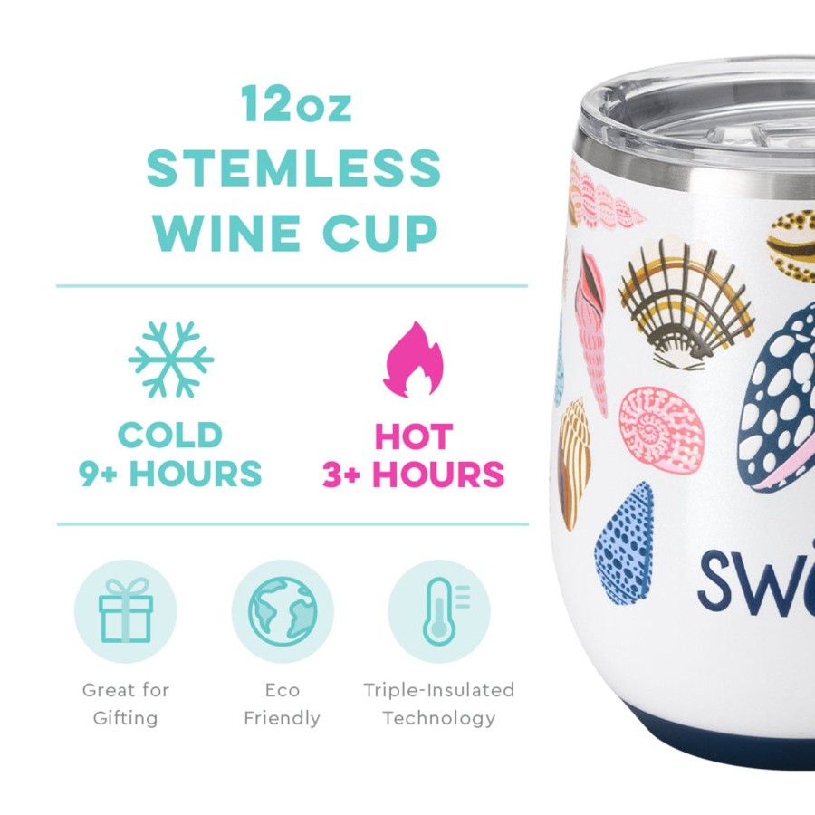 Swig Life Sea La Vie Stemless Wine Cup (12Oz) | Wine + Cocktails