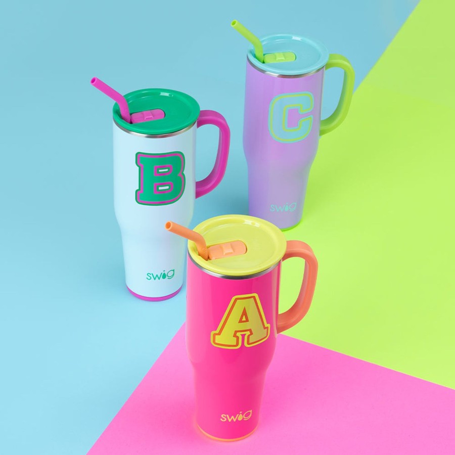 Swig Life Tutti Frutti Initial A Mega Mug (40Oz) | Travel Mugs