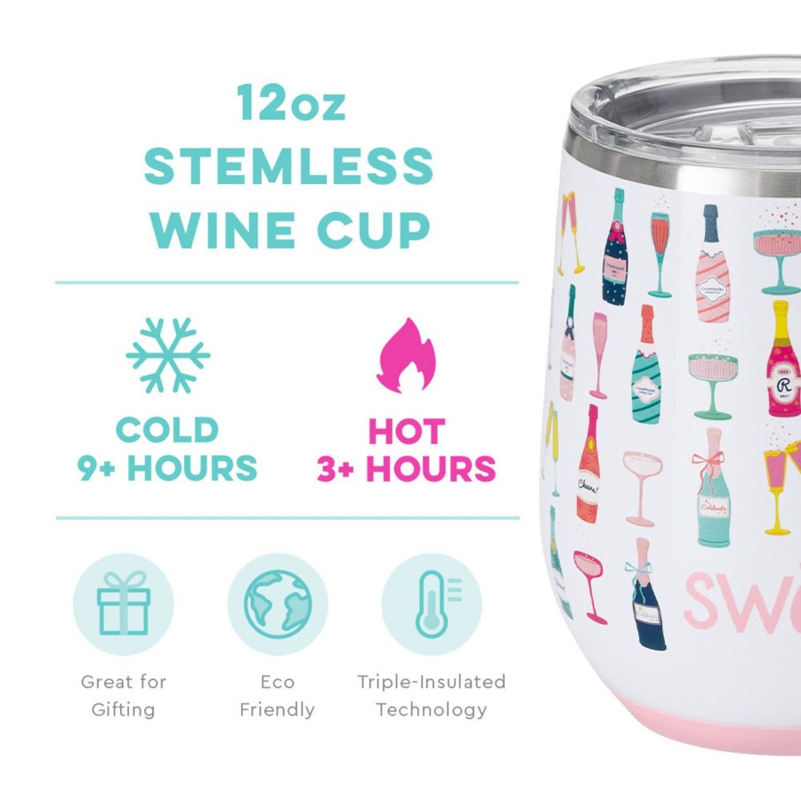 Swig Life Pop Fizz Stemless Wine Cup (12Oz) | Wine + Cocktails