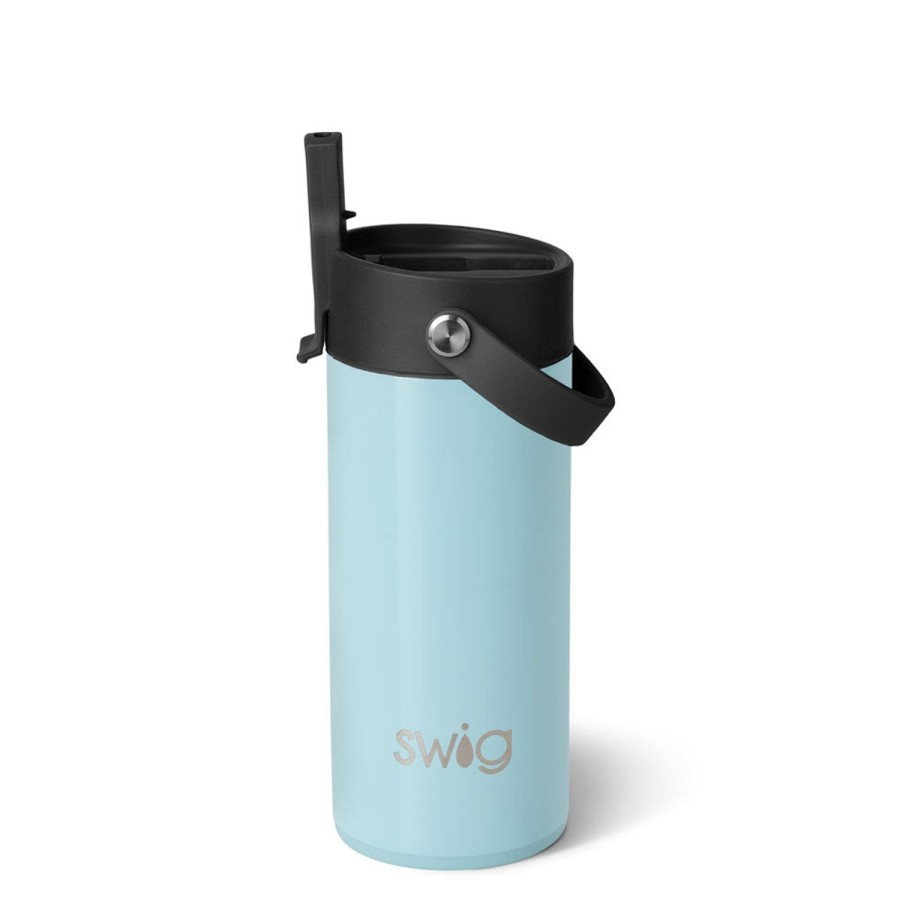 Swig Life Shimmer Aquamarine Flip + Sip Slim Tumbler (12Oz) | Water Bottles