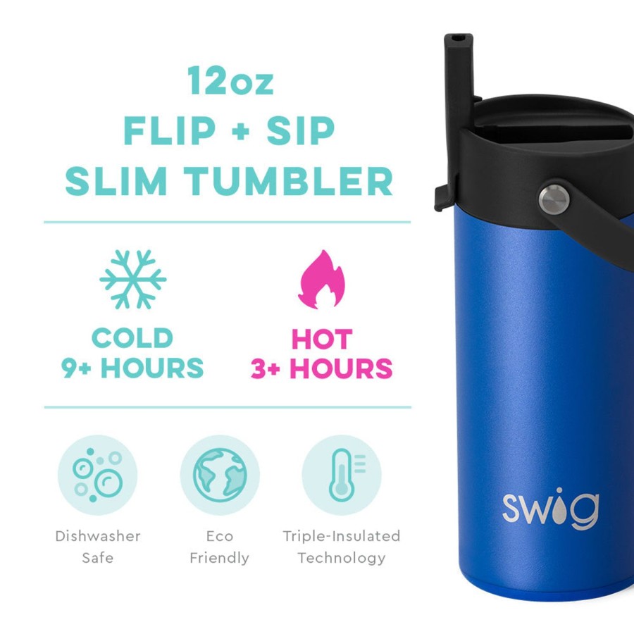 Swig Life Royal Flip + Sip Slim Tumbler (12Oz) | Water Bottles