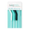 Swig Life White/Aqua/Black Reusable Straw Set (Mega Mugs) | Lids, Straws + More