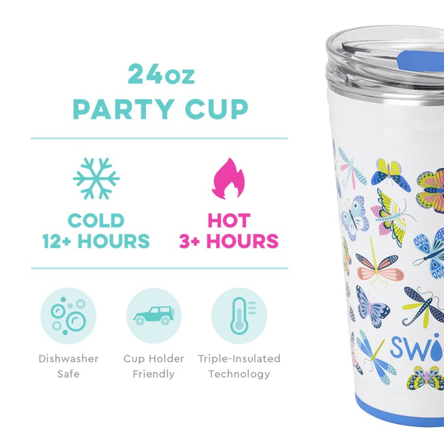 Swig Life Butterfly Bliss Party Cup (24Oz) | Tumblers