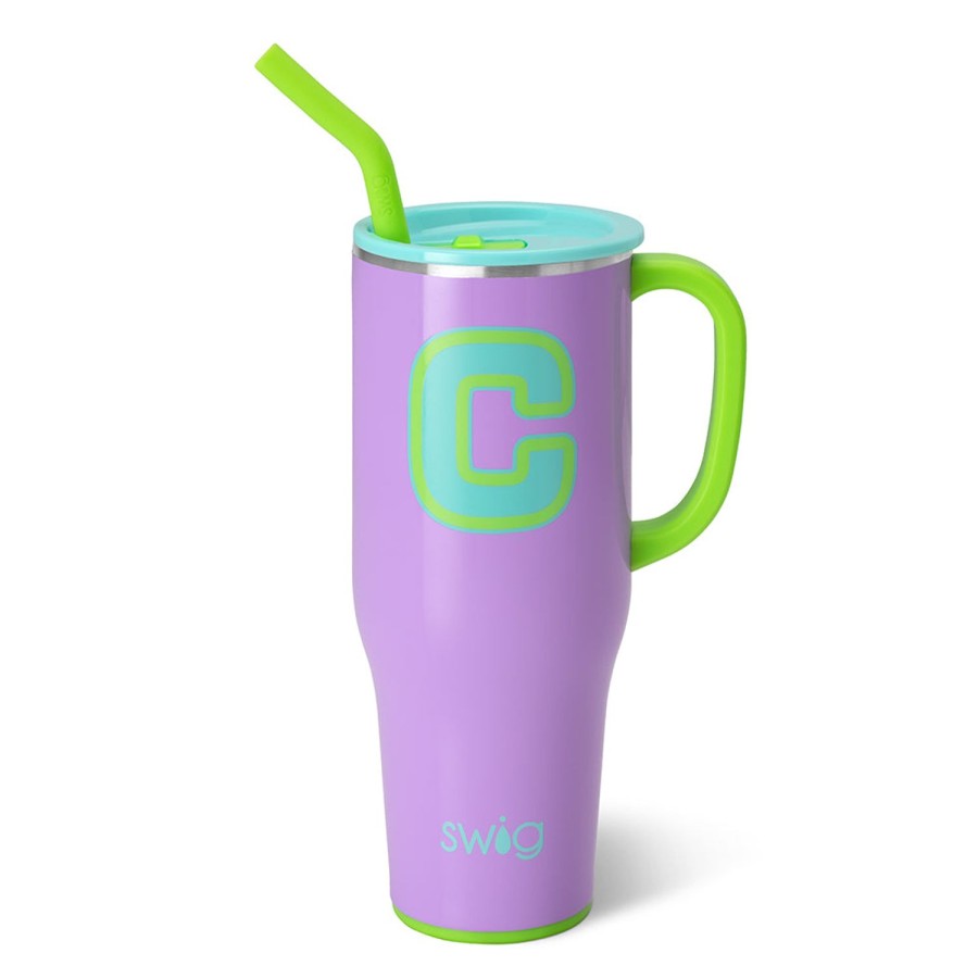 Swig Life Ultra Violet Initial C Mega Mug (40Oz) | Tumblers