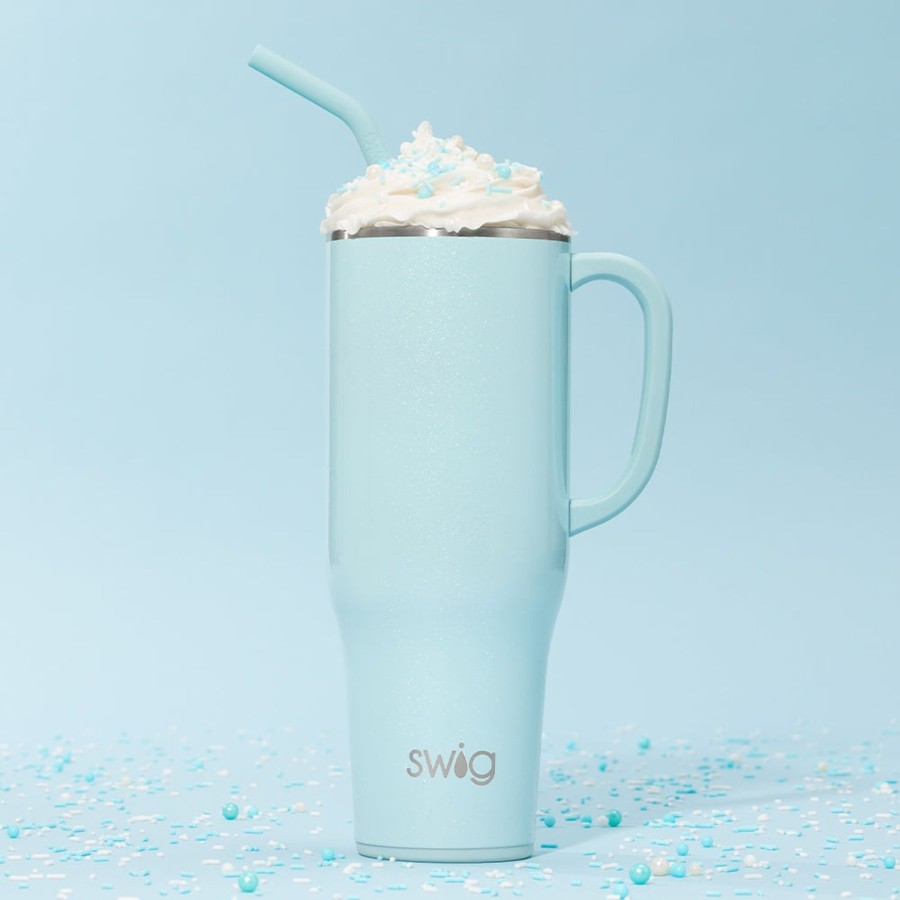 Swig Life Shimmer Aquamarine Mega Mug (40Oz) | Mega Mugs