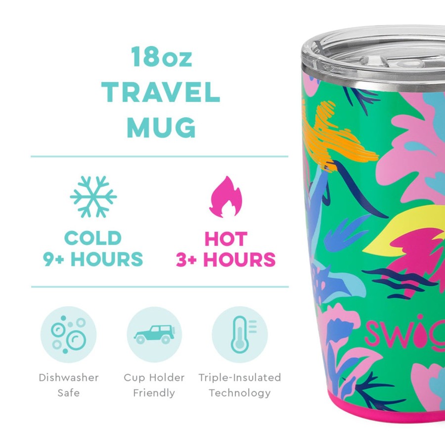 Swig Life Paradise Travel Mug (18Oz) | Travel Mugs