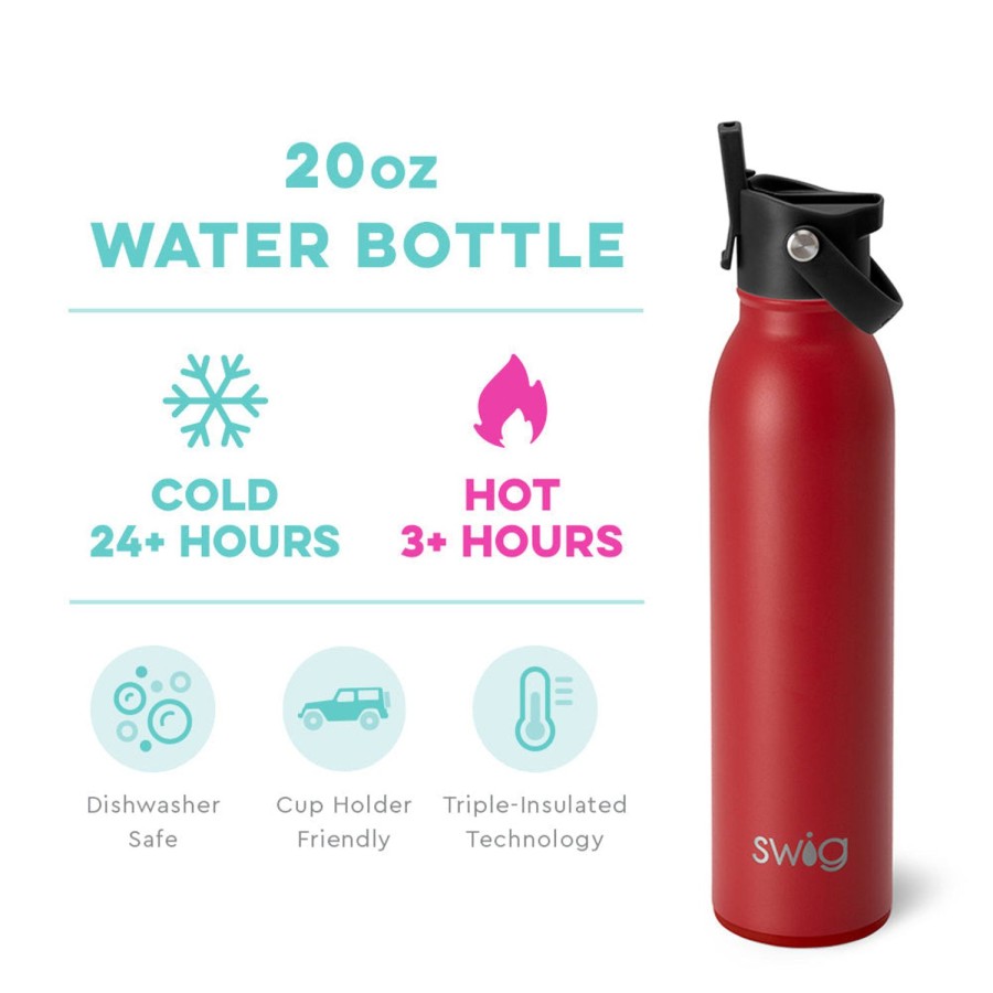 Swig Life Crimson Flip + Sip Bottle (20Oz) | Water Bottles