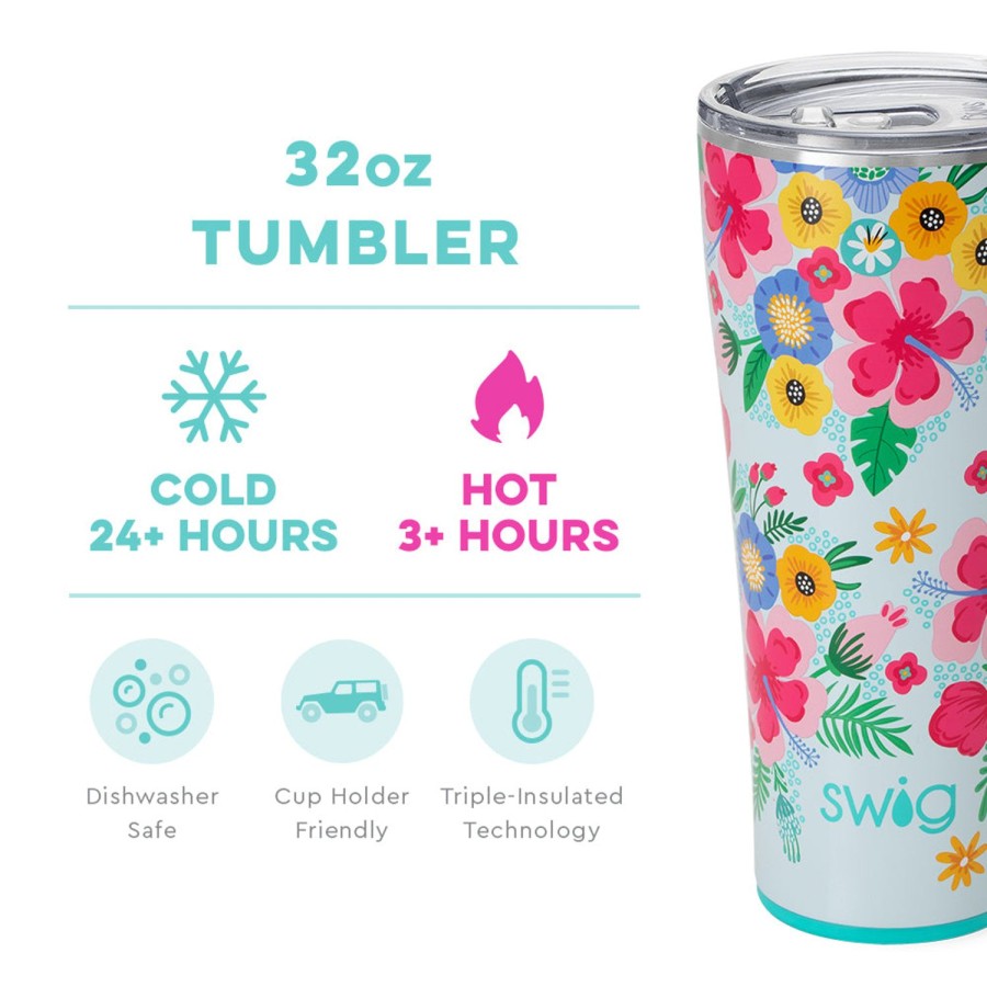 Swig Life Island Bloom Tumbler (32Oz) | Tumblers