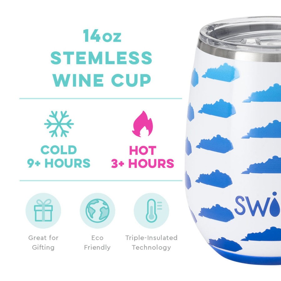 Swig Life Kentucky Stemless Wine Cup (14Oz) | Wine + Cocktails