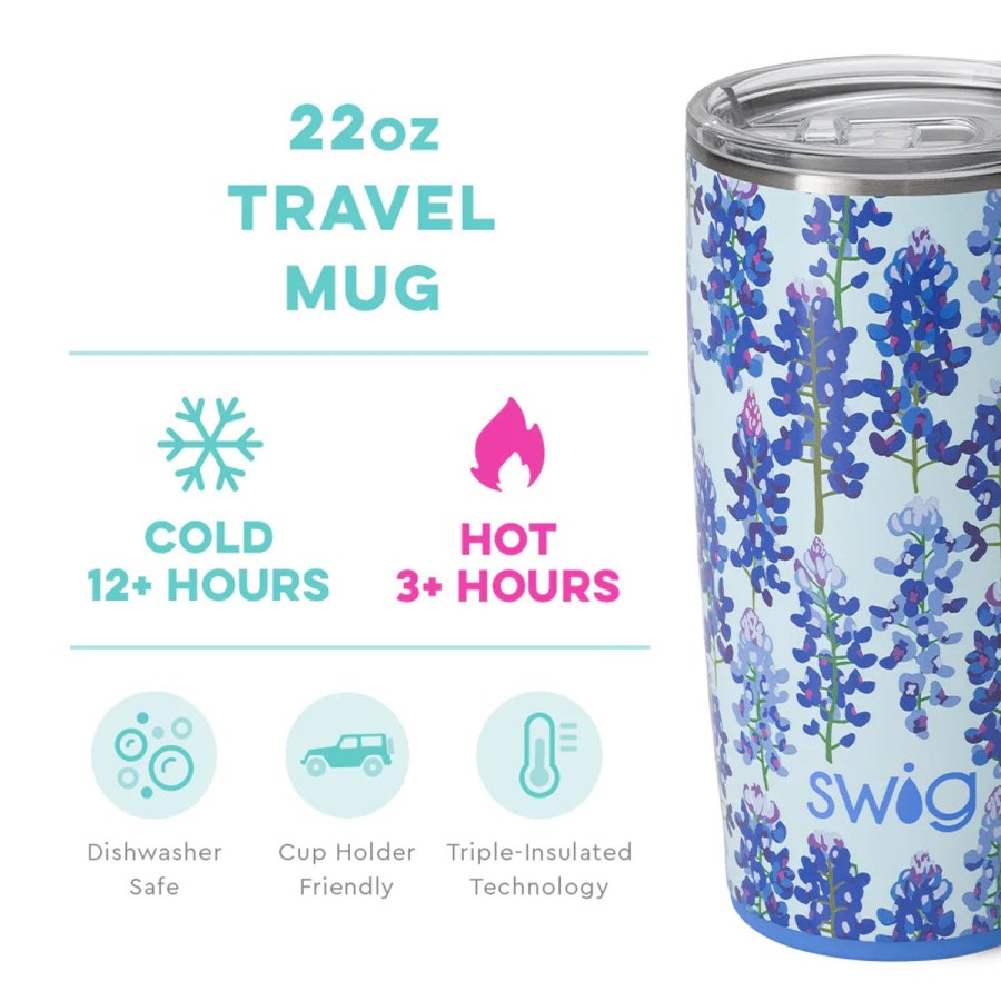 Swig Life Bluebonnet Travel Mug (22Oz) | Travel Mugs