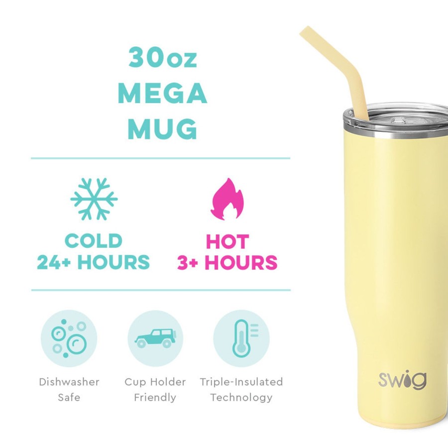 Swig Life Shimmer Buttercup Mega Mug (30Oz) | Mega Mugs