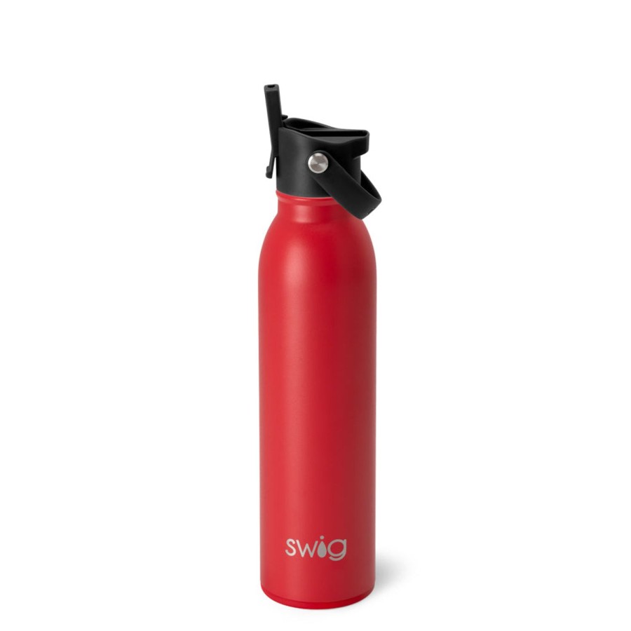 Swig Life Red Flip + Sip Bottle (20Oz) | Water Bottles