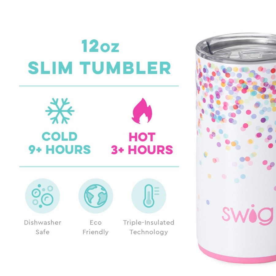 Swig Life Confetti Slim Tumbler (12Oz) | Tumblers