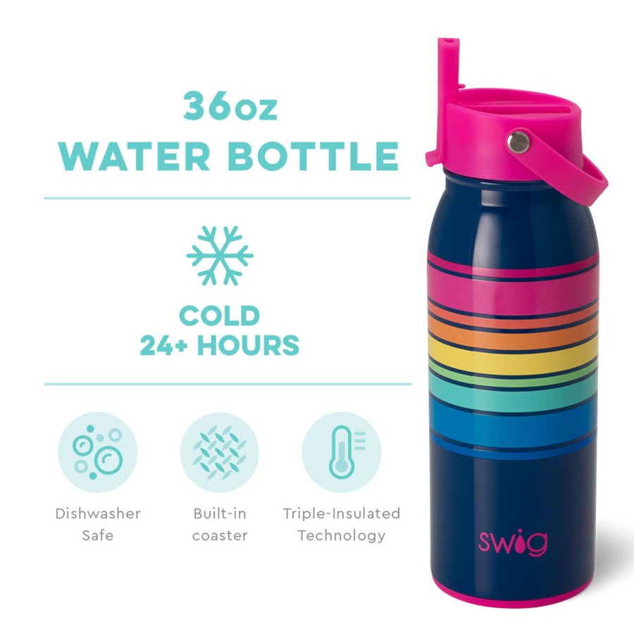 Swig Life Electric Slide Flip + Sip Bottle (36Oz) | Water Bottles