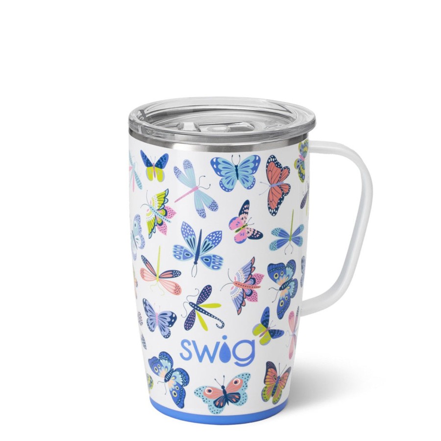 Swig Life Butterfly Bliss Travel Mug (18Oz) | Travel Mugs