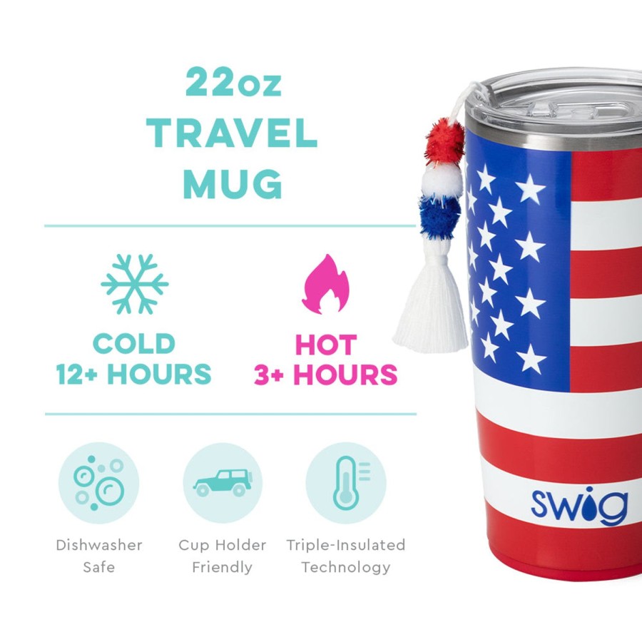 Swig Life All American Travel Mug (22Oz) | Travel Mugs