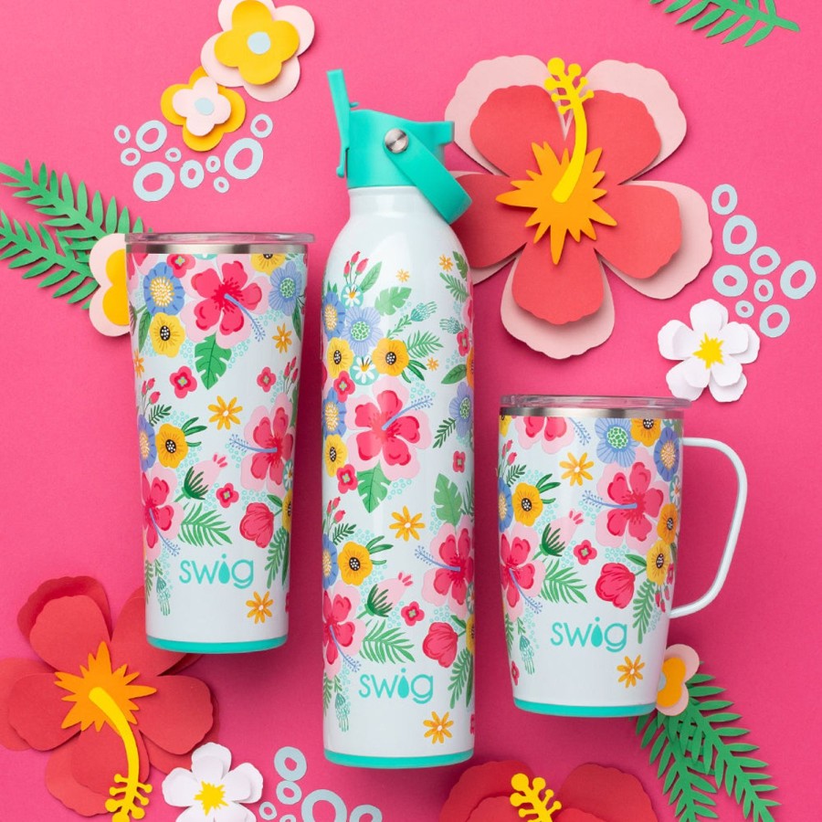 Swig Life Island Bloom Travel Mug (18Oz) | Travel Mugs