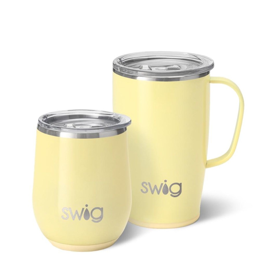 Swig Life Shimmer Buttercup Am+Pm Set | Gift Sets