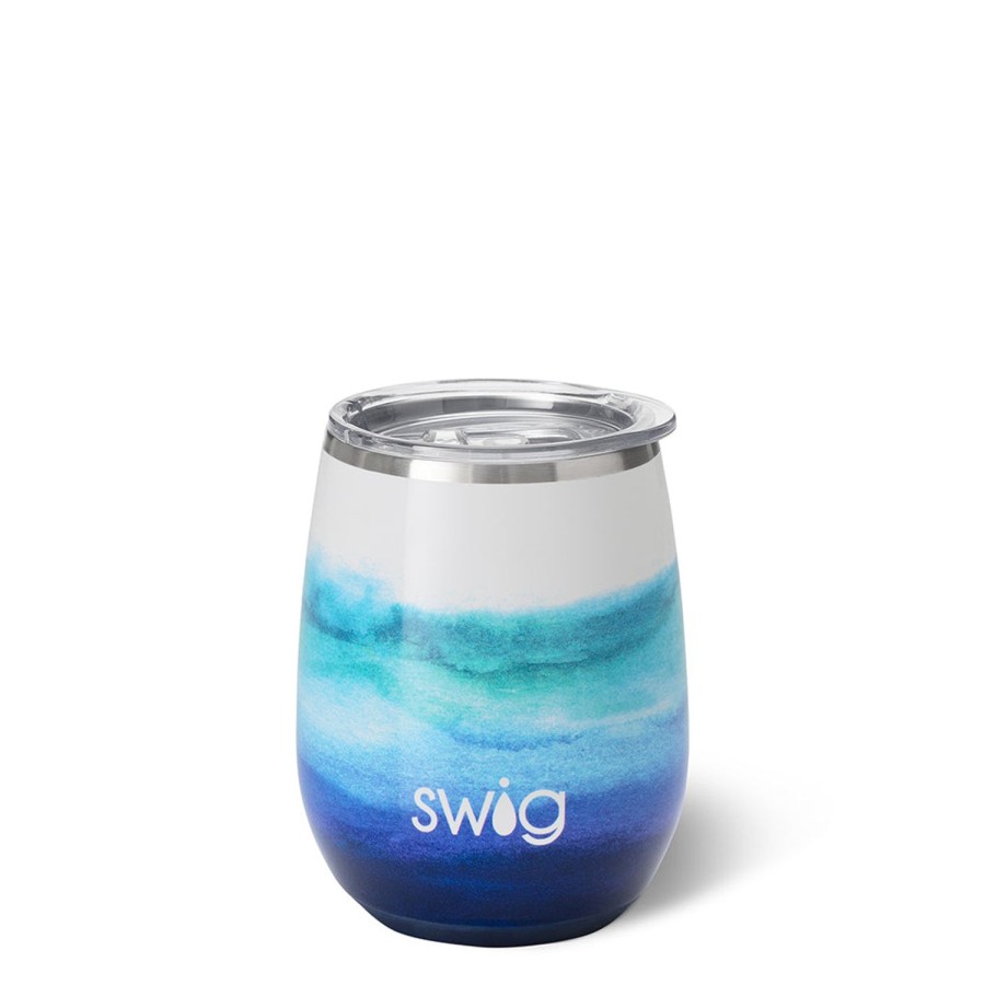 Swig Life Sapphire Stemless Wine Cup (14Oz) | Wine + Cocktails