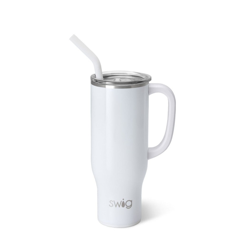 Swig Life Shimmer White Mega Mug (30Oz) | Mega Mugs