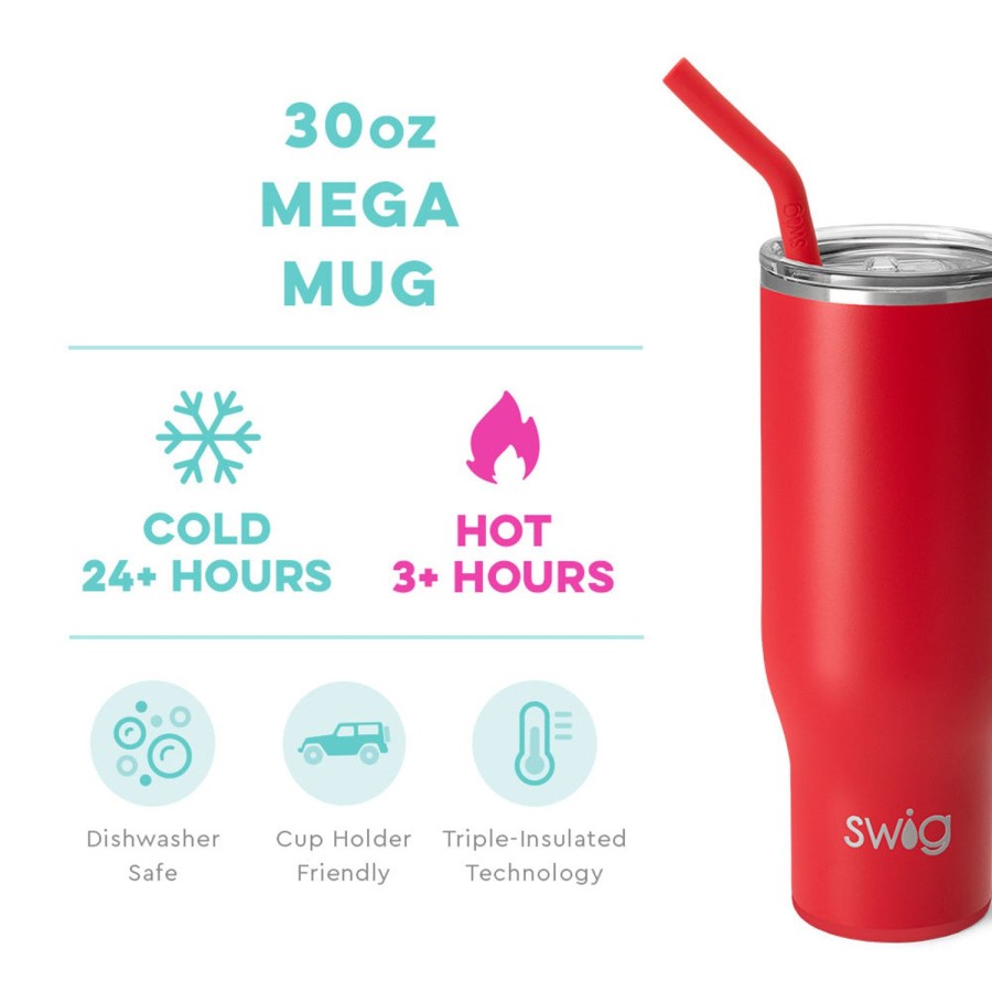 Swig Life Red Mega Mug (30Oz) | Mega Mugs