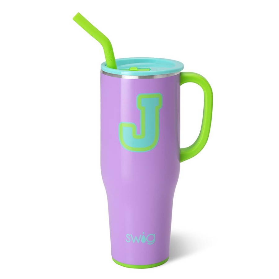 Swig Life Ultra Violet Initial J Mega Mug (40Oz) | Mega Mugs