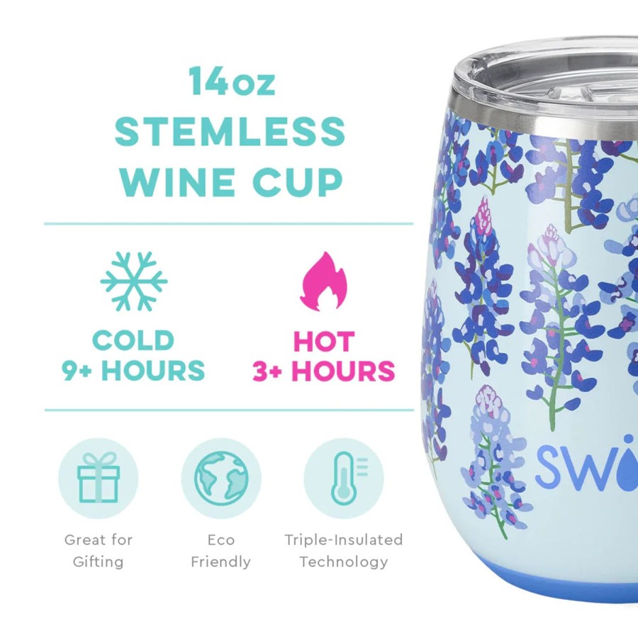 Swig Life Bluebonnet Stemless Wine Cup (14Oz) Eta: Late Jul | Wine + Cocktails