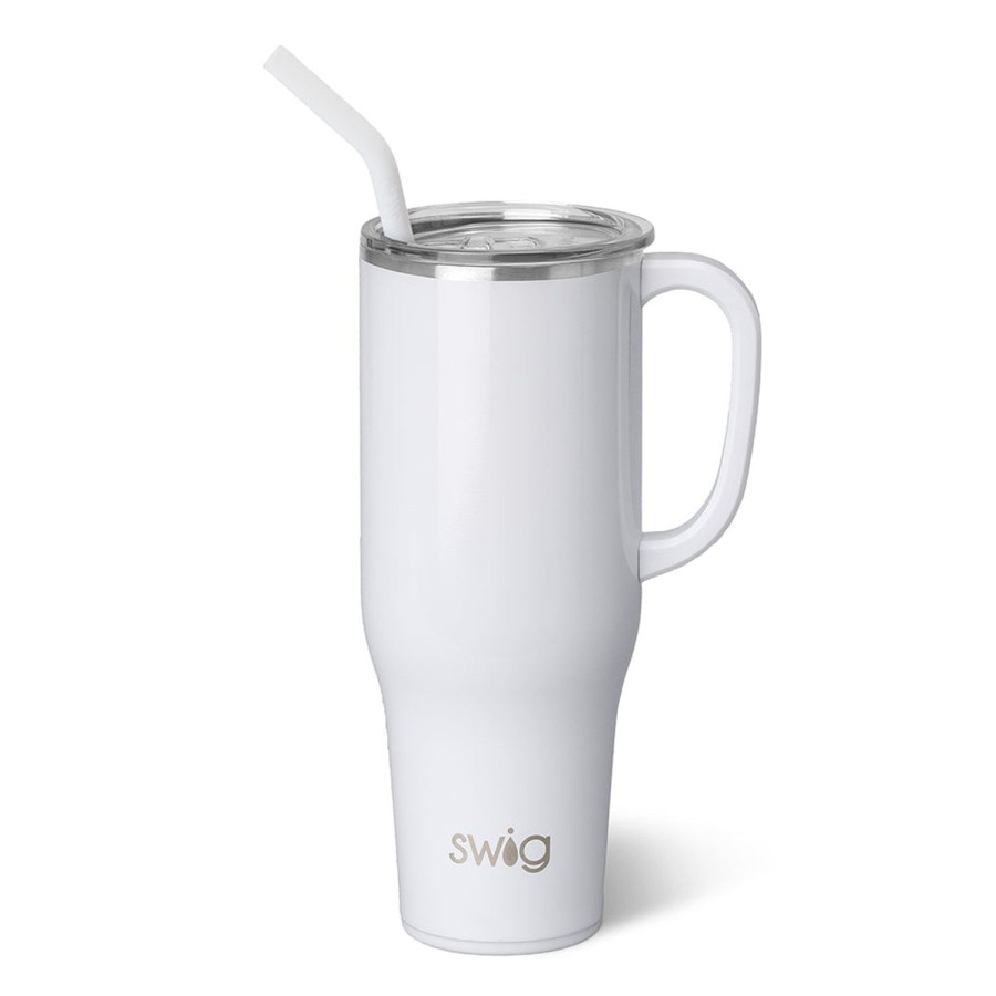 Swig Life Shimmer White Mega Mug (40Oz) | Mega Mugs