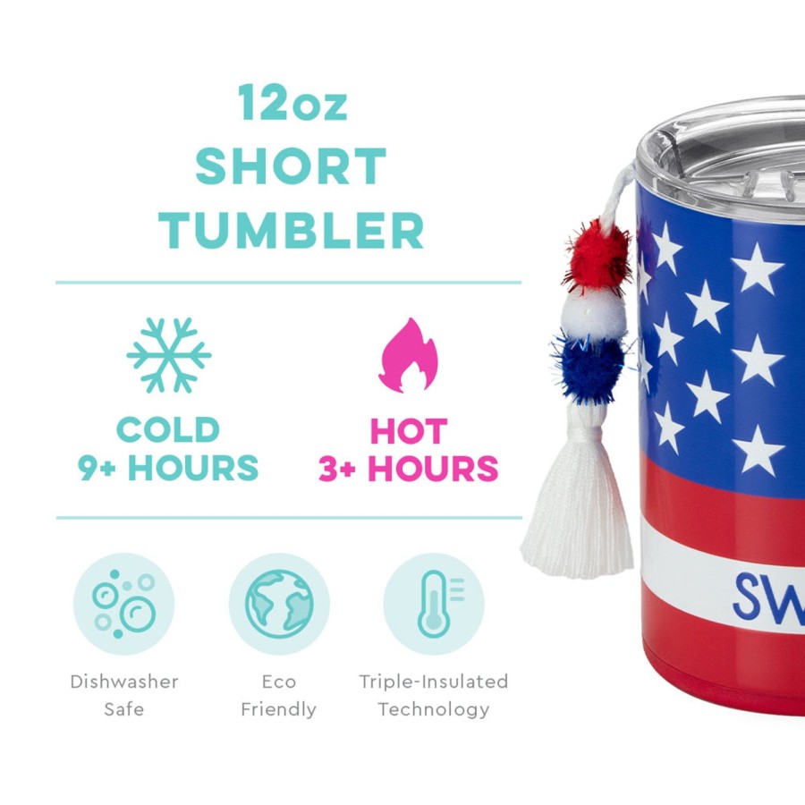 Swig Life All American Short Tumbler (12Oz) Eta: Late May | Tumblers