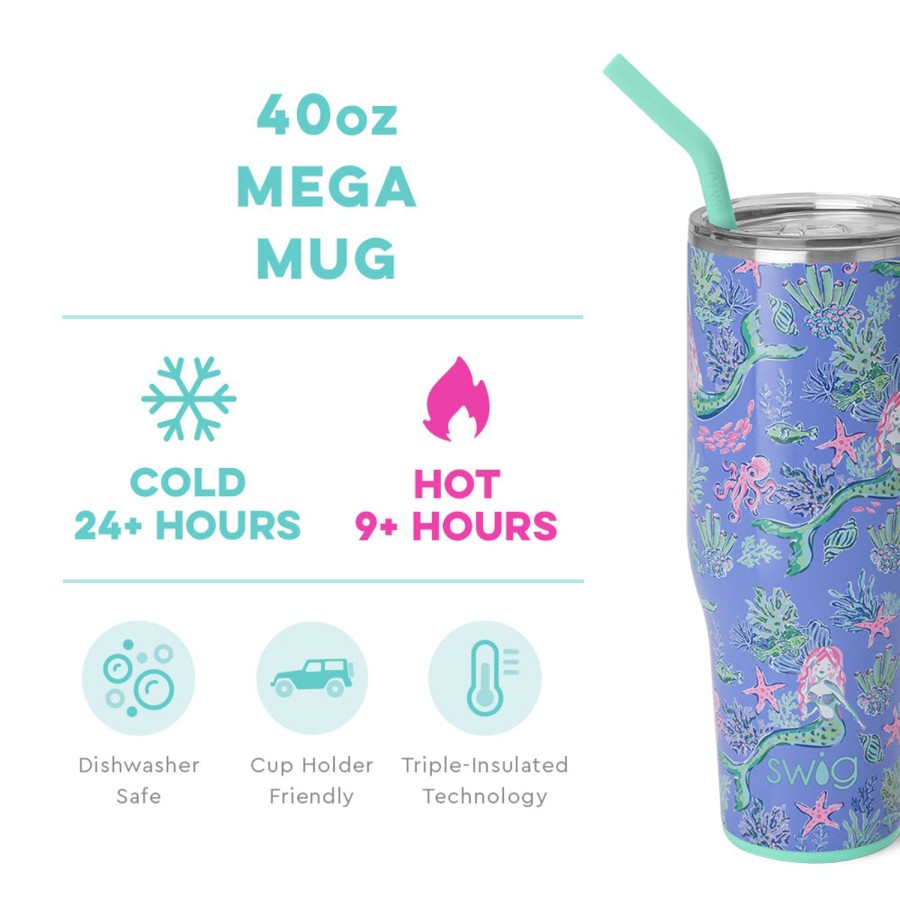 Swig Life Under The Sea Mega Mug (40Oz) | Mega Mugs